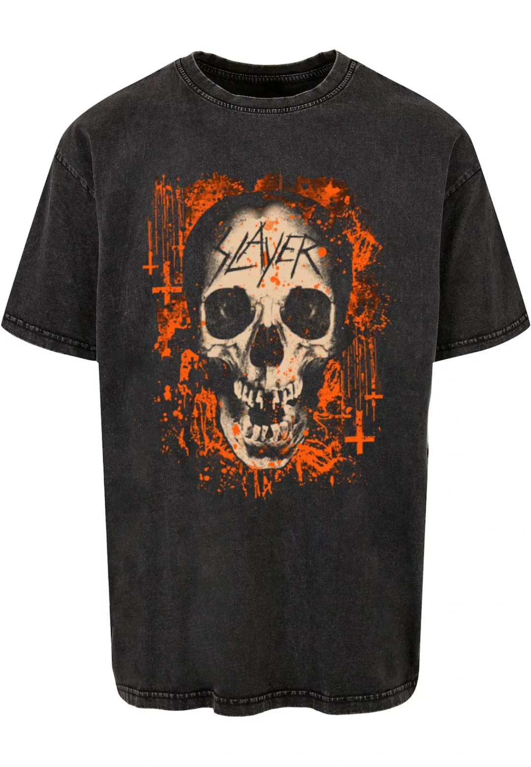 Merchcode T-Shirt "Merchcode Herren Slayer - Halloween Skulls Washed Oversi günstig online kaufen