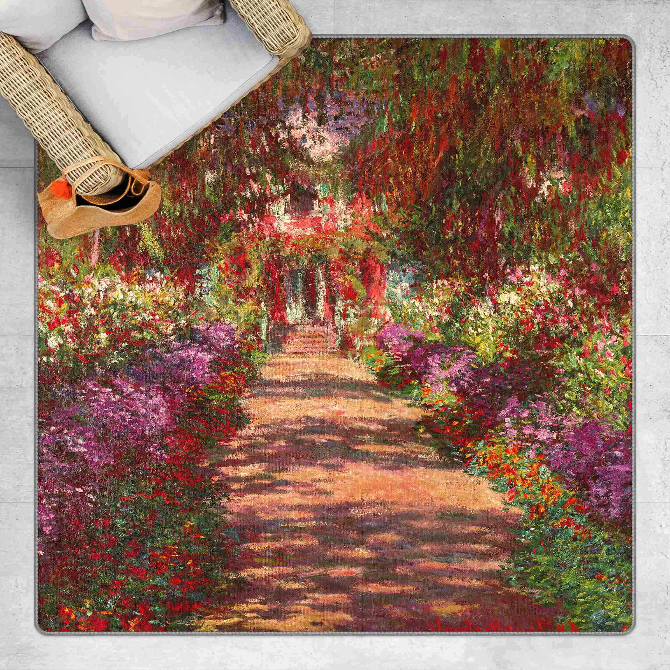 Teppich Claude Monet - Weg in Monets Garten in Giverny günstig online kaufen