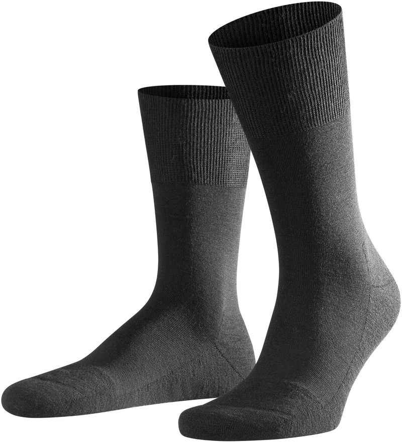 FALKE Airport PLUS Socken Woolmix Schwarz 3000 - Größe 47-48 günstig online kaufen