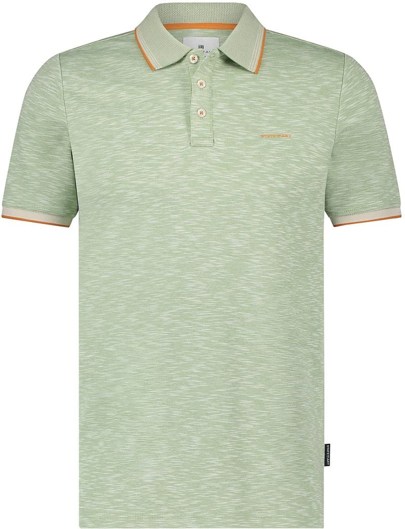 State of Art Polo Slubmelange Leaf Green - Größe XL günstig online kaufen