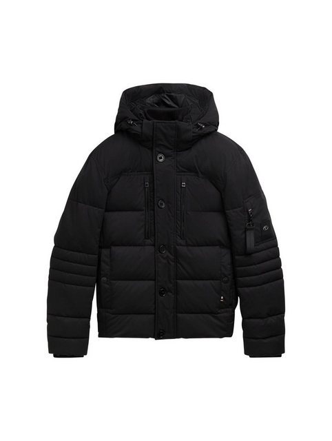 TOM TAILOR Outdoorjacke puffer jacket with hood, Black günstig online kaufen