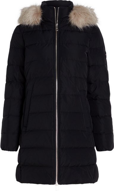 Tommy Hilfiger Steppmantel HERITAGE DOWN TYRA COAT WITH FUR mit Fellimitat günstig online kaufen