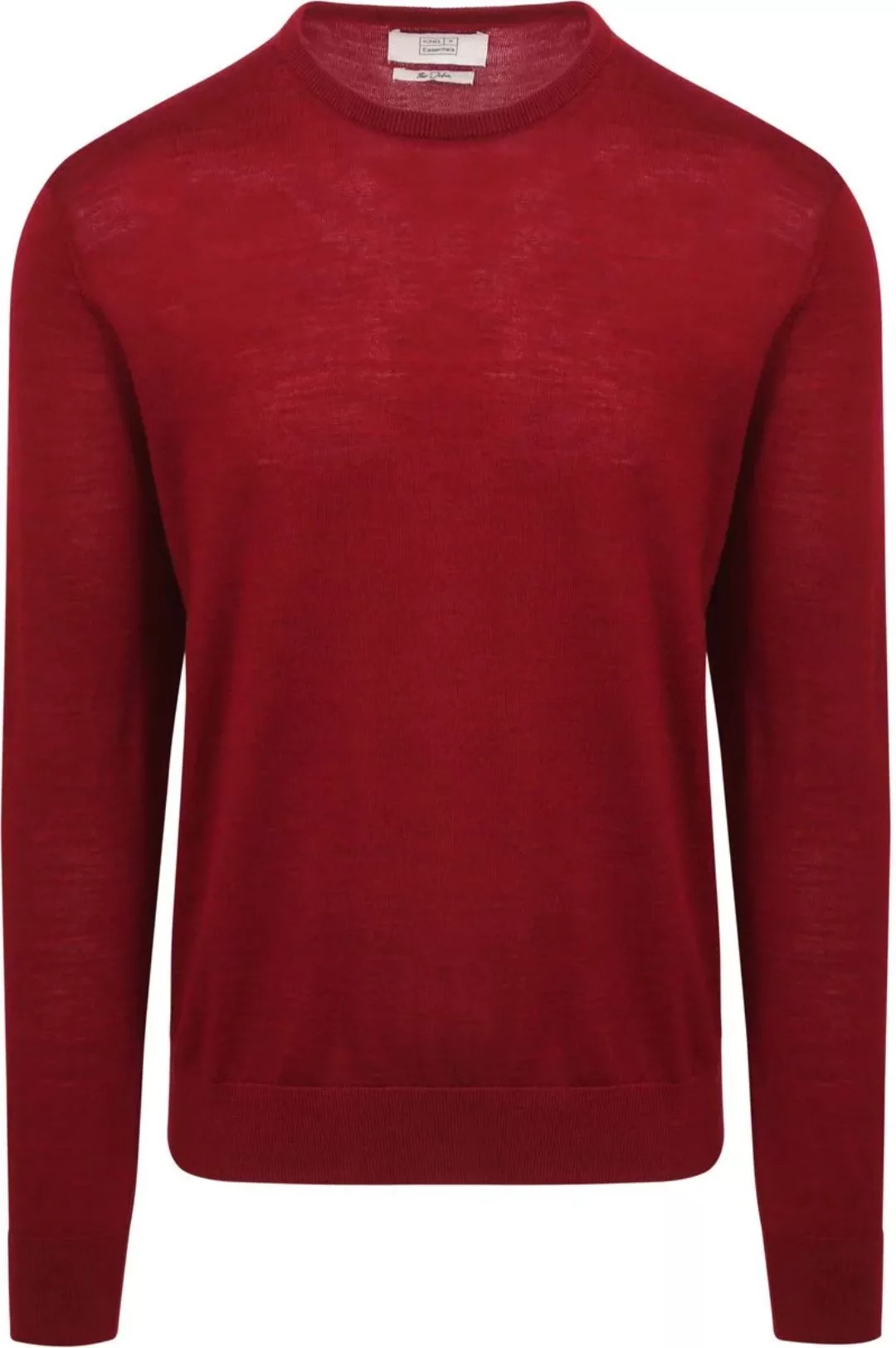 King Essentials The John Pullover Merino Rot - Größe M günstig online kaufen