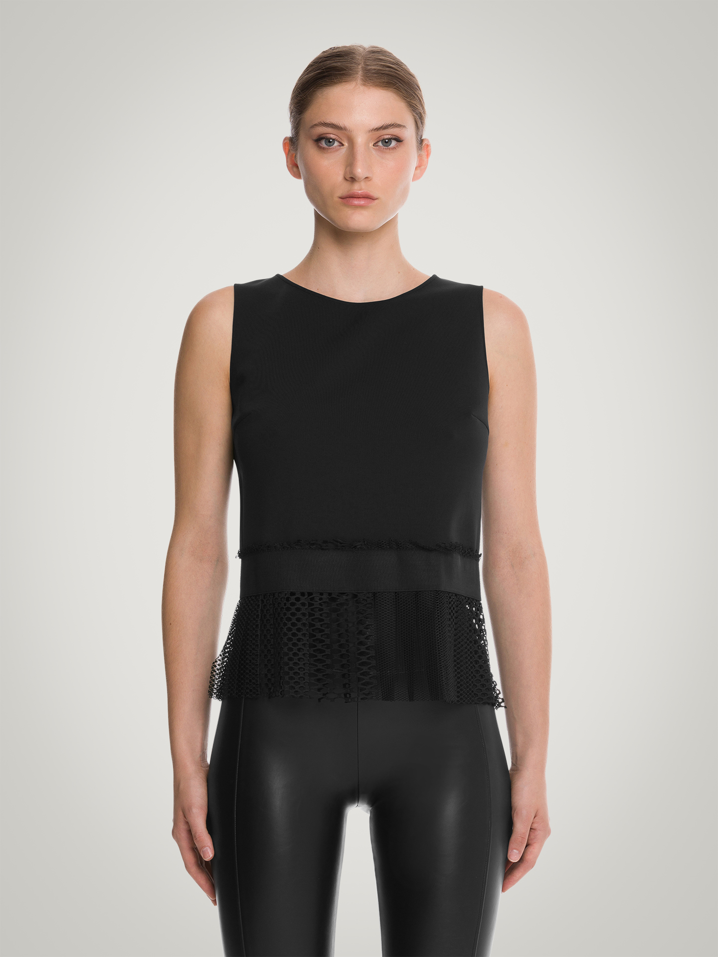 Wolford - Fading Net Top Sleeveless, Frau, black, Größe: XS günstig online kaufen