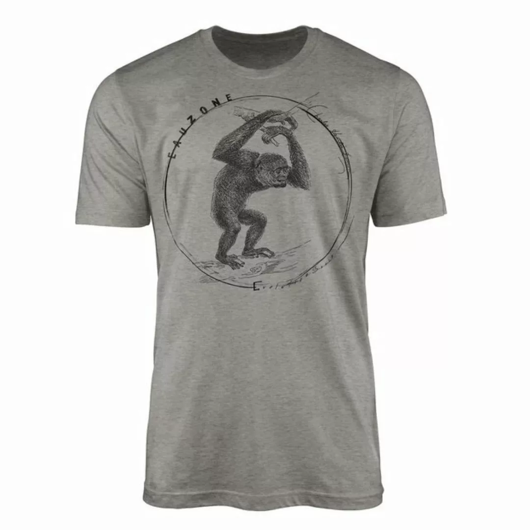 Sinus Art T-Shirt Evolution Herren T-Shirt Siamang günstig online kaufen