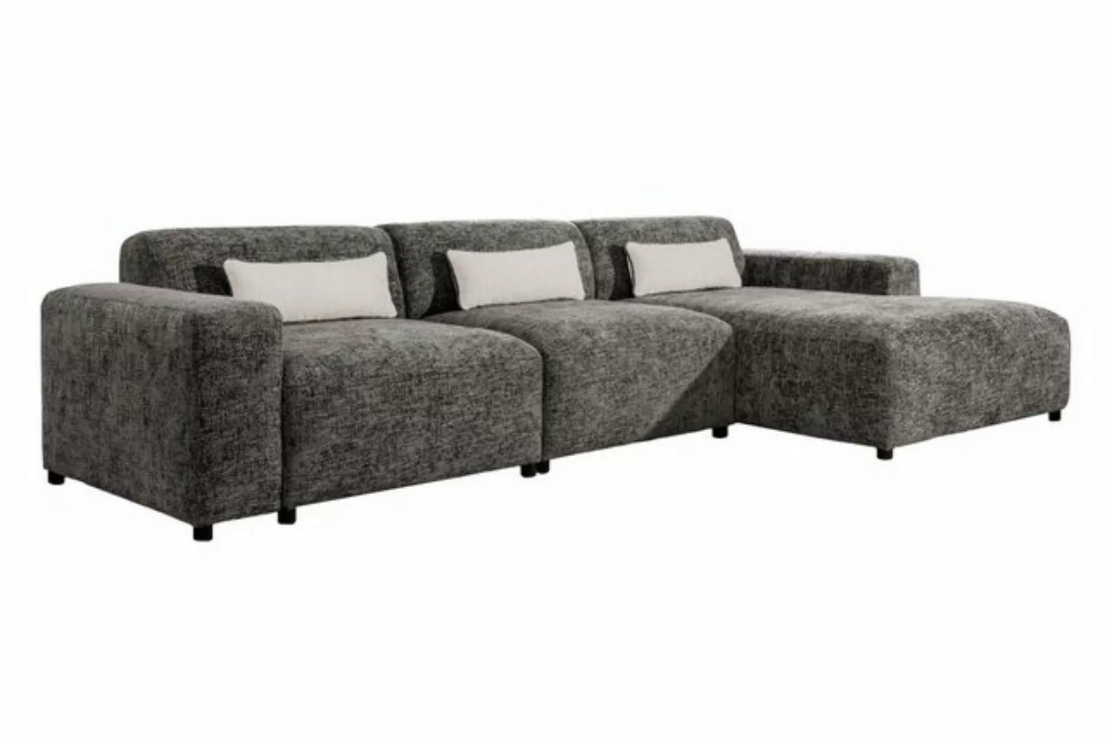 Furnix Ecksofa ROLIA MAX Sofa in L-Form Polstercouch mit Ottomane, mit Rela günstig online kaufen