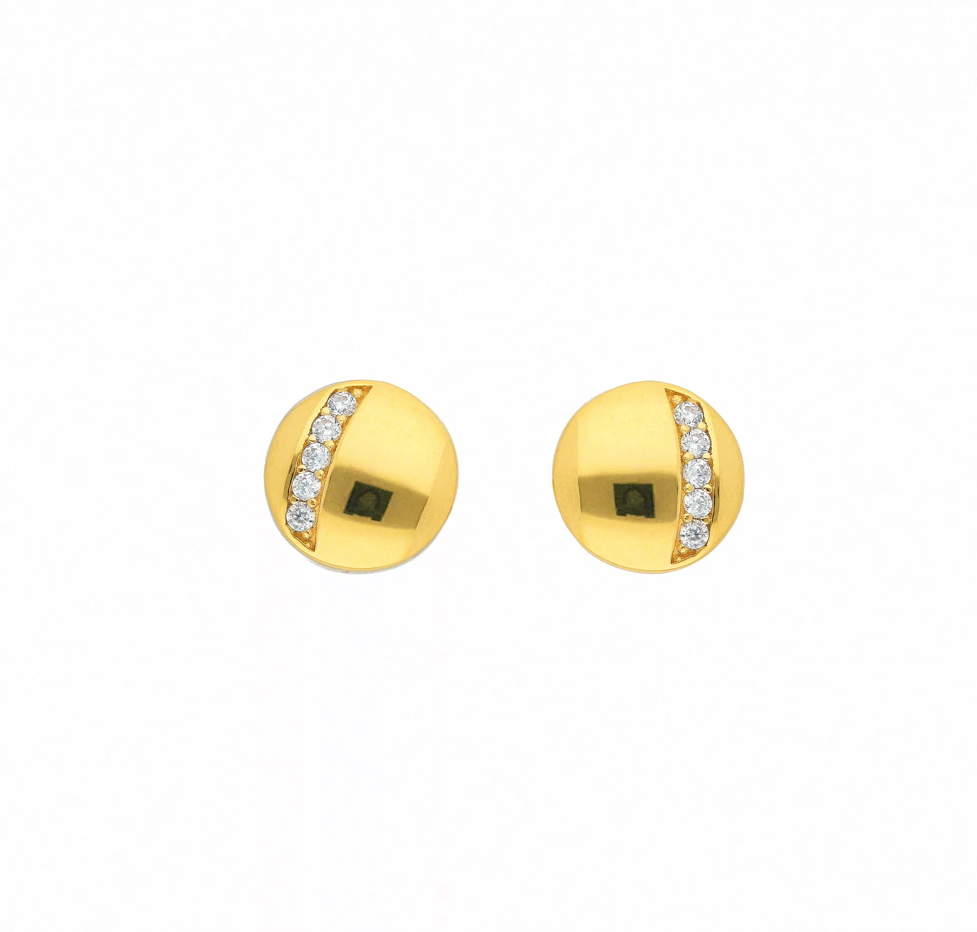 Adelia´s Paar Ohrhänger "1 Paar 585 Gold Ohrringe / Ohrstecker mit Zirkonia günstig online kaufen