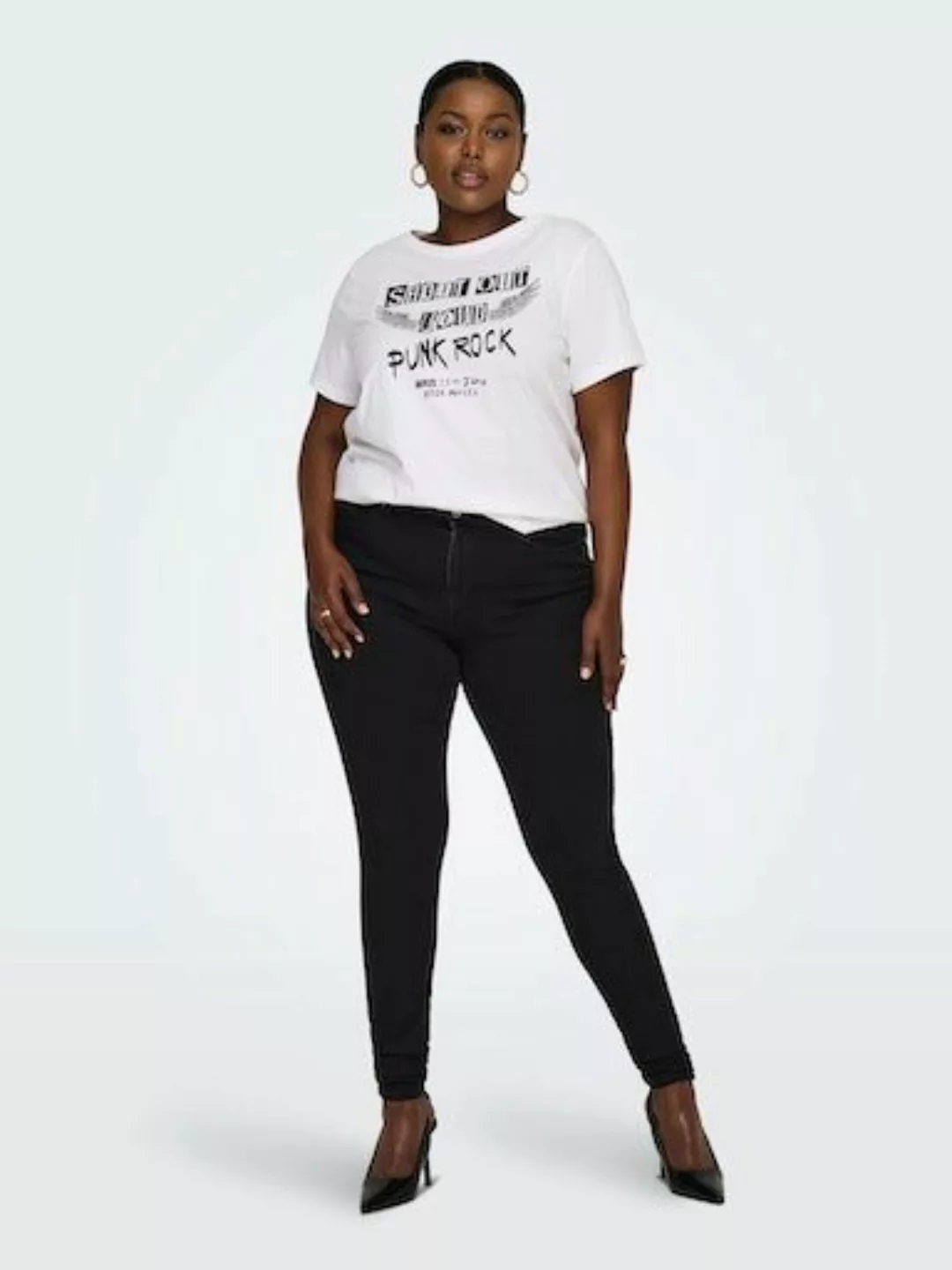 Carmakoma by Only Damen Jeans CARPOWER REA3659 - Skinny Fit - Schwarz - Bla günstig online kaufen