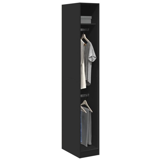 vidaXL Kleiderschrank Kleiderschrank Schwarz 30x50x200 cm Spanplatte günstig online kaufen