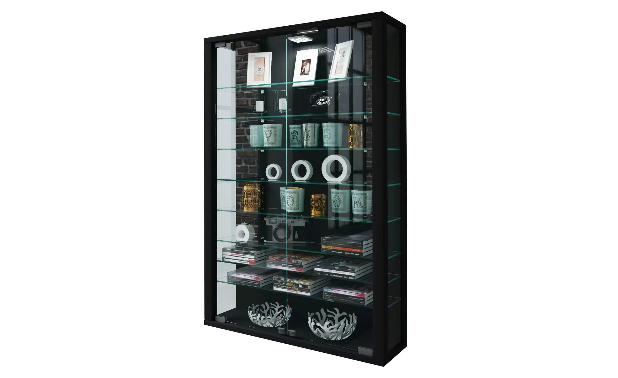 VCM Wandvitrine Hängevitrine Glasvitrine Wand Schaukasten Vitrine Glas Vitr günstig online kaufen