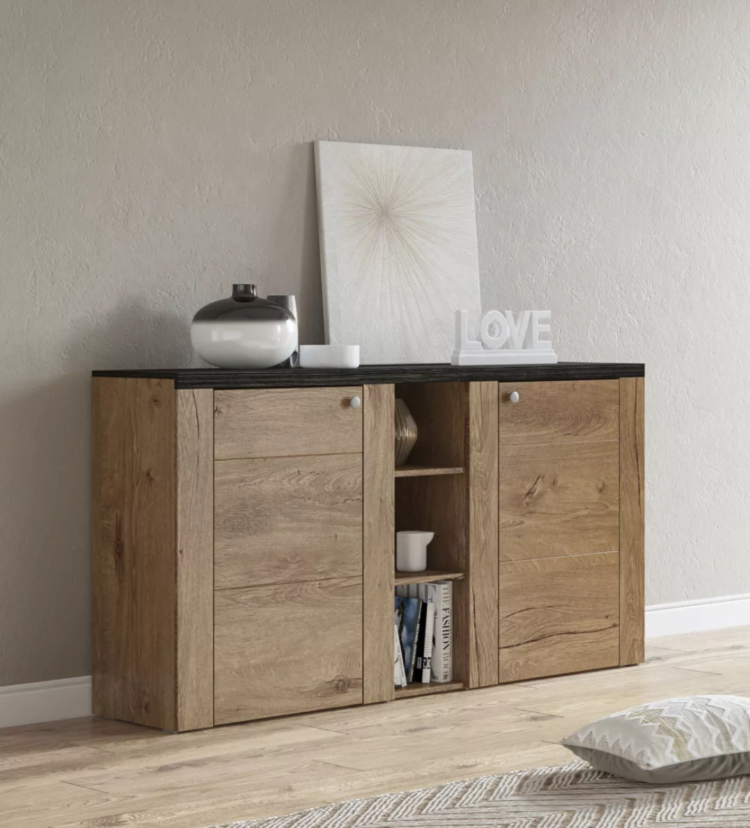 Home affaire Sideboard "Larona, zeitlose Kommode mit 2 Türen, Türkommode, B günstig online kaufen