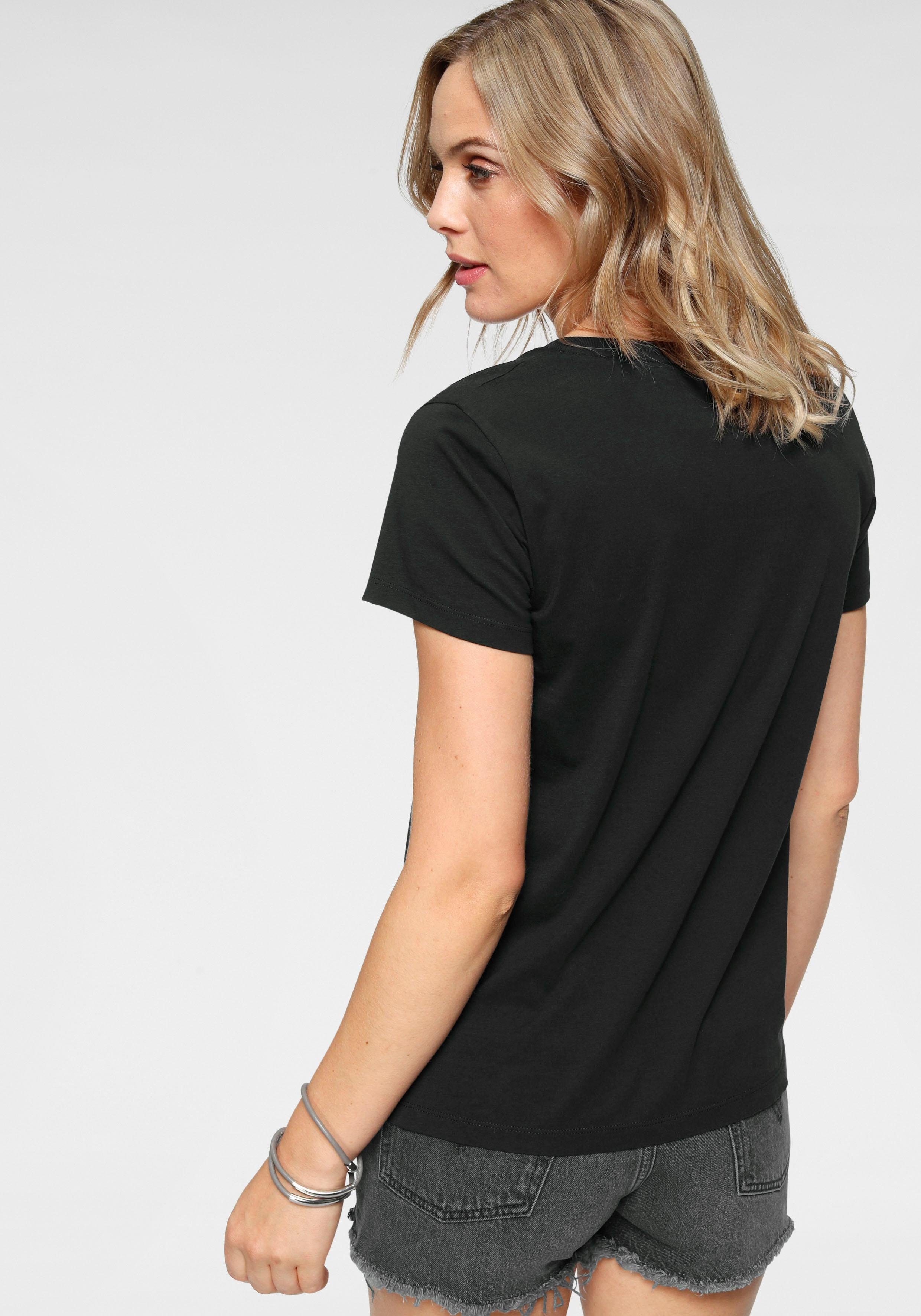 Levis V-Shirt "Perfect Tee", mit kleinem Batwing- Logo günstig online kaufen