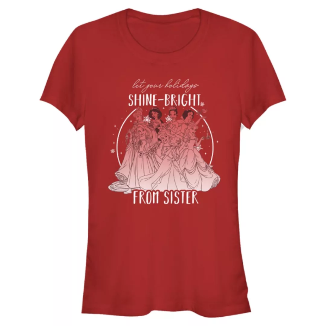 Disney Prinzessinnen - Gruppe Shine Bright Sister - Weihnachten - Frauen T- günstig online kaufen