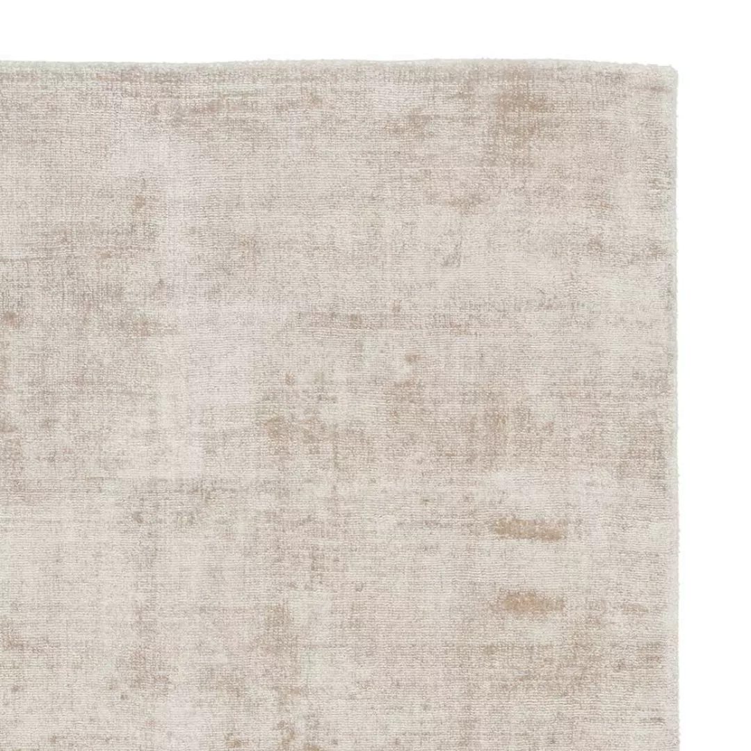Kurzflor Teppich in Creme Weiß 1 cm hoch günstig online kaufen