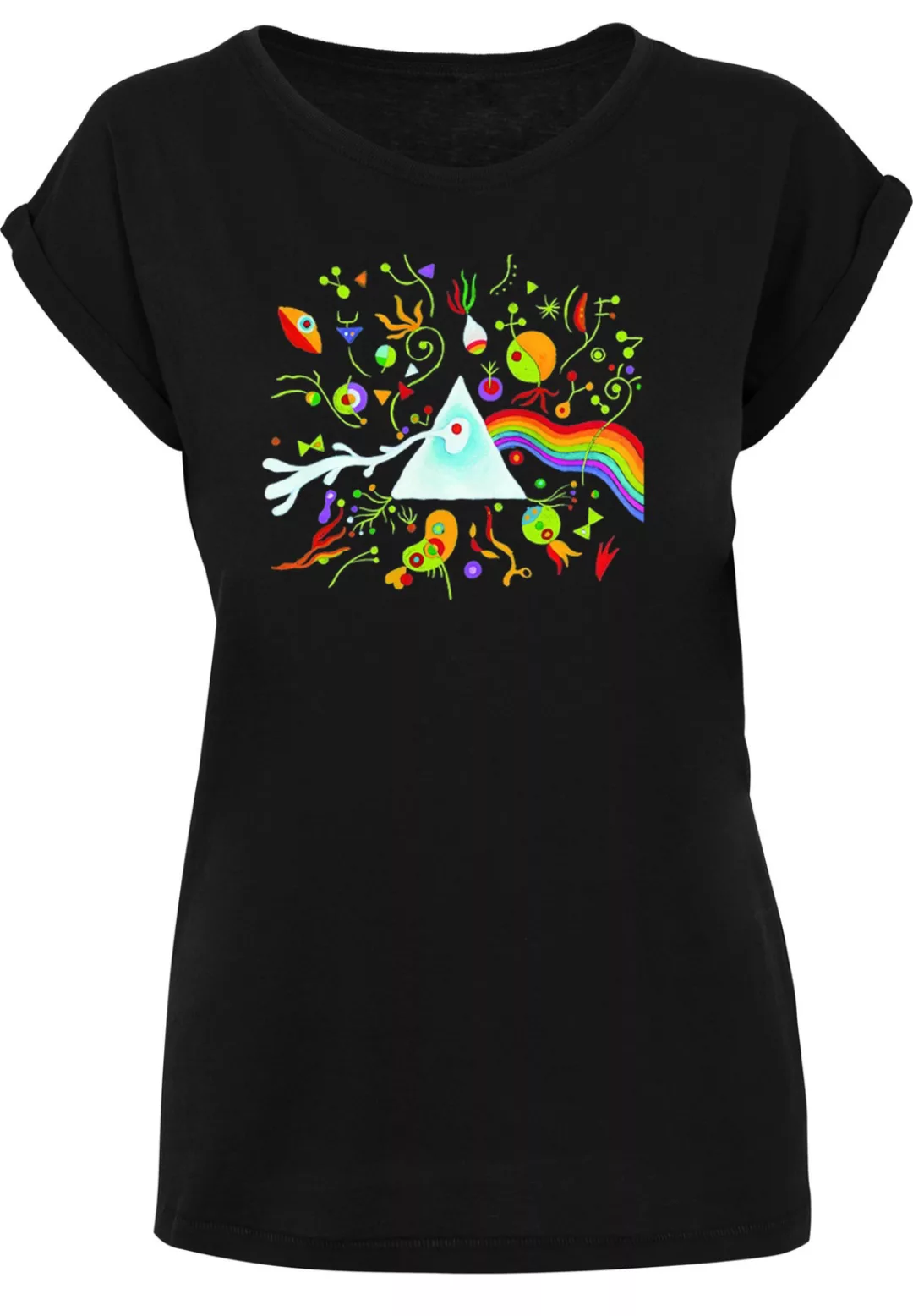 F4NT4STIC T-Shirt "Pink Floyd Miro 70s Prism Psychedelic Logo", Damen,Premi günstig online kaufen