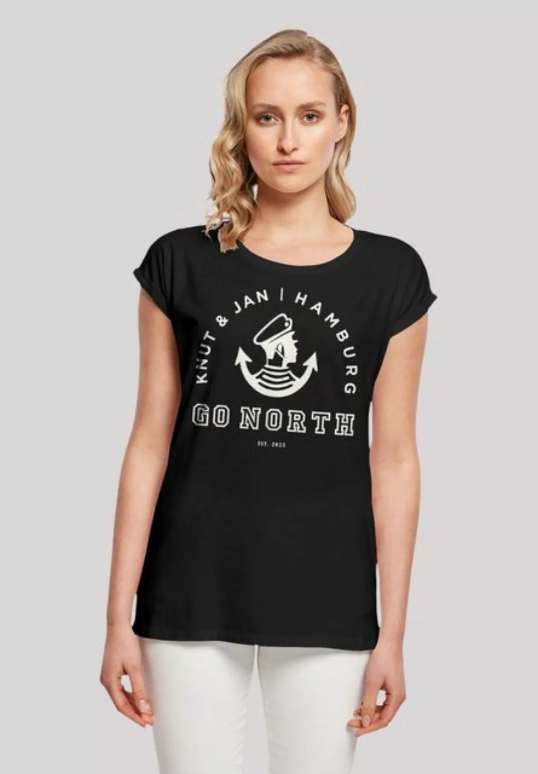 F4NT4STIC T-Shirt "Go North Knut Jan Hamburg Knut Jan Hamburg", Print günstig online kaufen