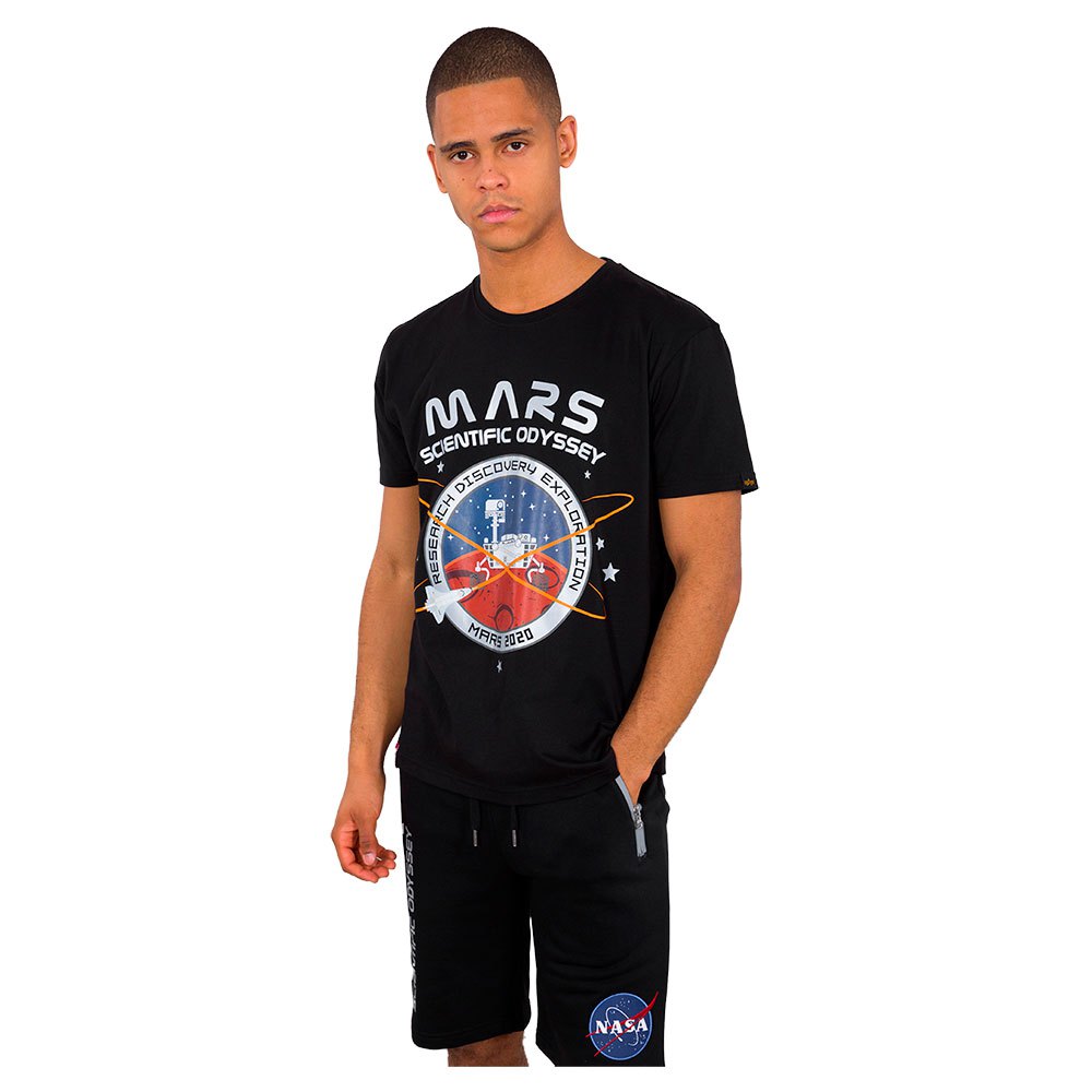 Alpha Industries Missiono Mars Kurzärmeliges T-shirt L Rep.Blue günstig online kaufen