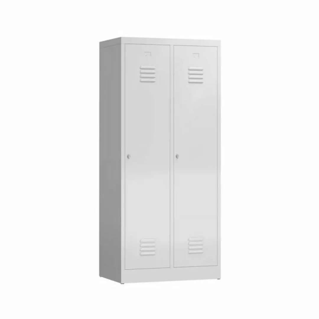 Steelboxx Spind ClassiX Garderobenschrank, 2 Abteile mit S/W-Trennung, 1800 günstig online kaufen