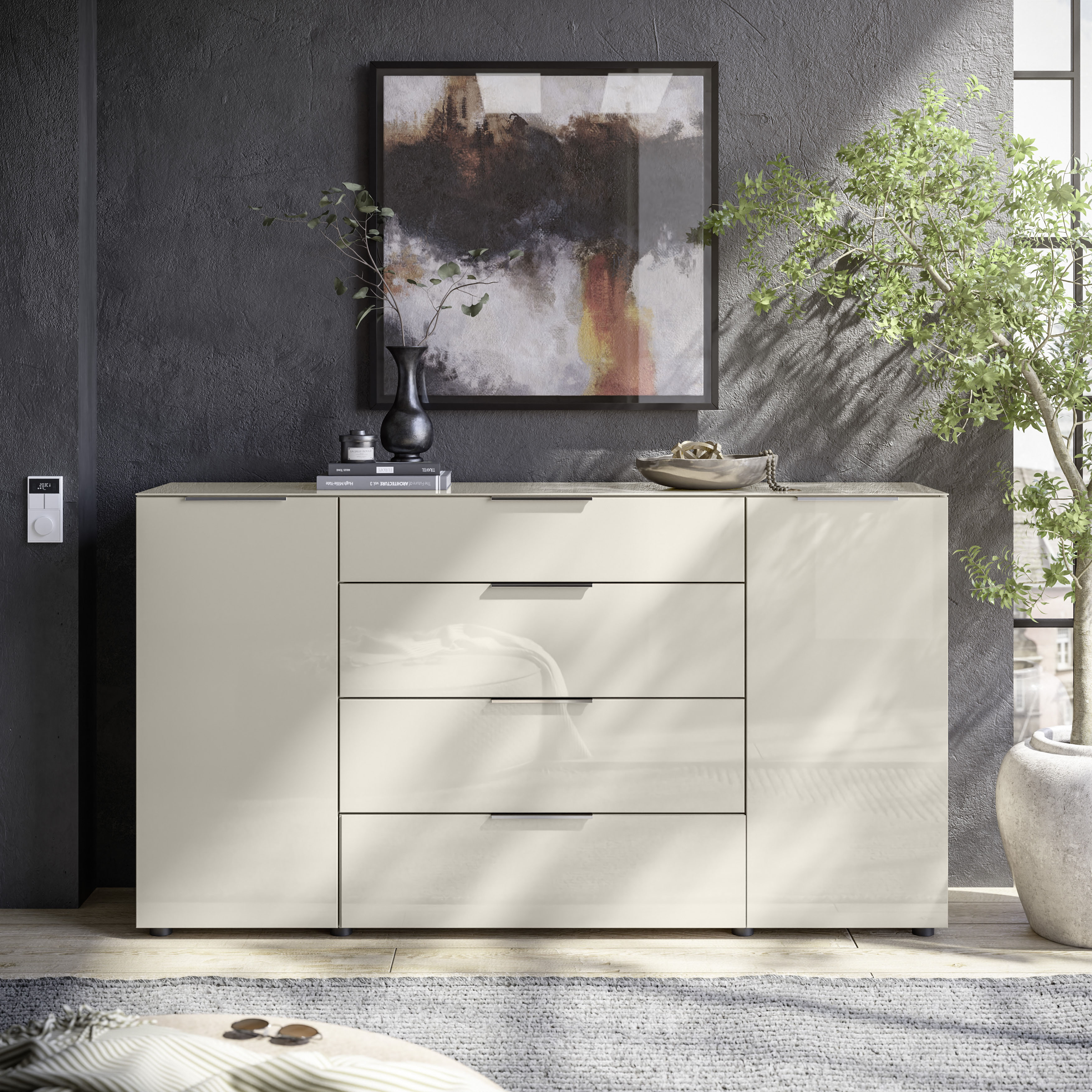 HBZ Kommode "Santorin, BxHxT 180x99x40 cm", (1 St.), Breite 180cm, Softclos günstig online kaufen