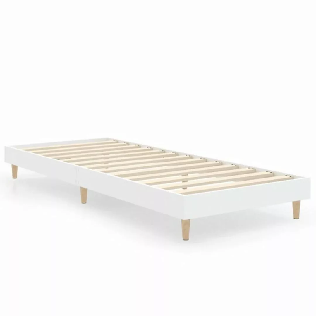 furnicato Bett Bettgestell Weiß 75x190 cm Holzwerkstoff günstig online kaufen