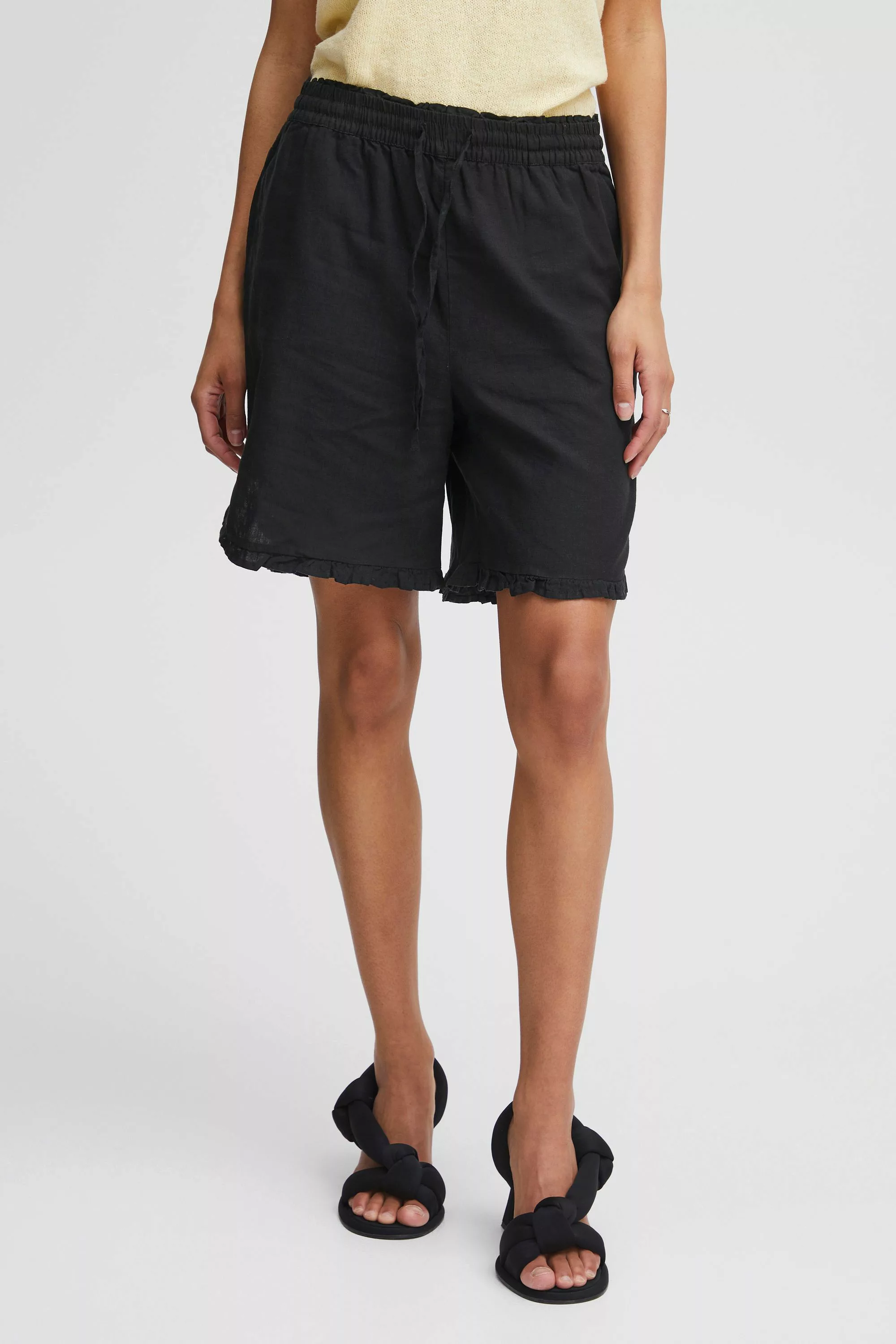 b.young Shorts BYFALAKKA FRILL SH - 20812977 Shorts aus Leinenmix günstig online kaufen