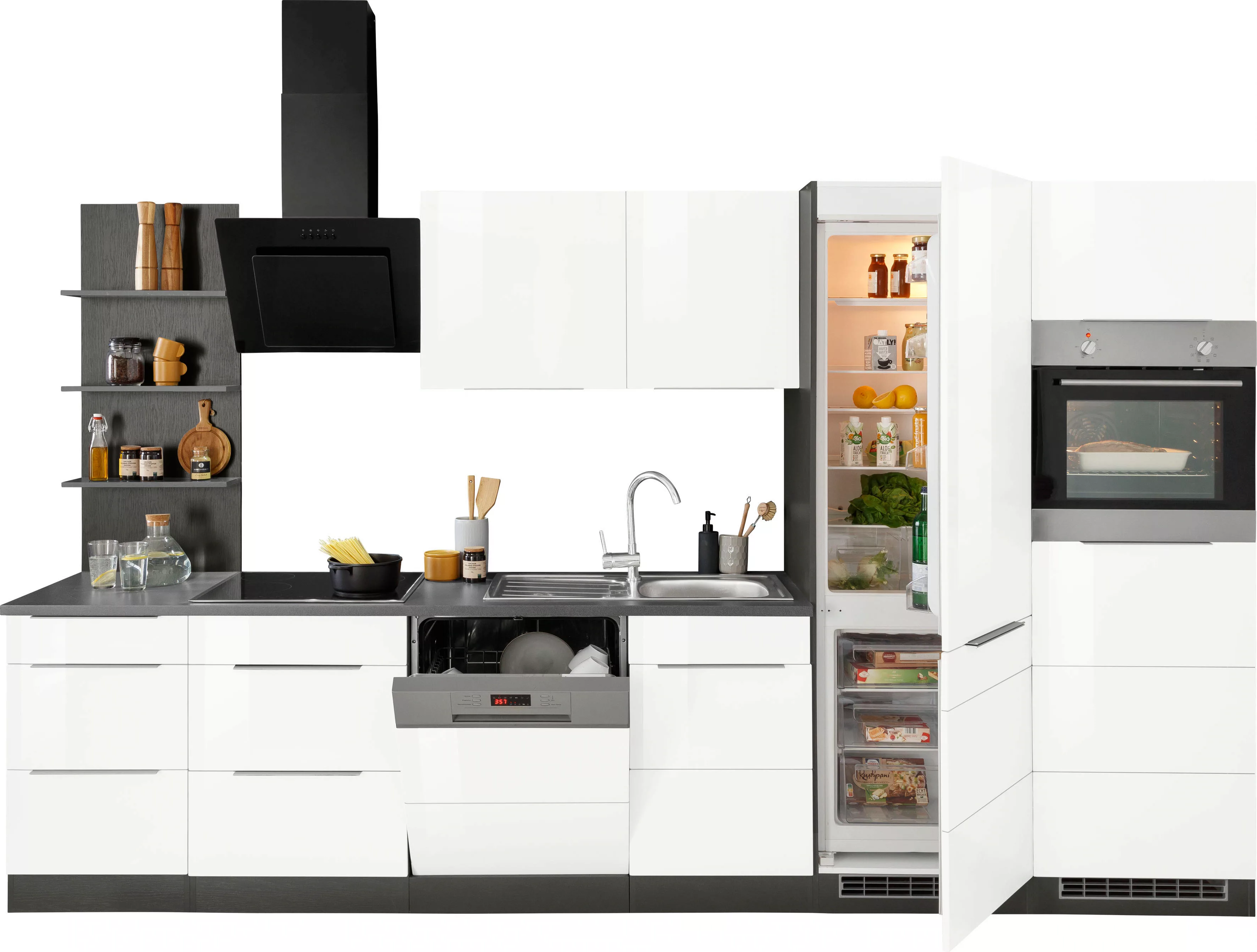 KOCHSTATION Küchenzeile "KS-Brindisi", ohne Geräte, Breite 340 cm günstig online kaufen