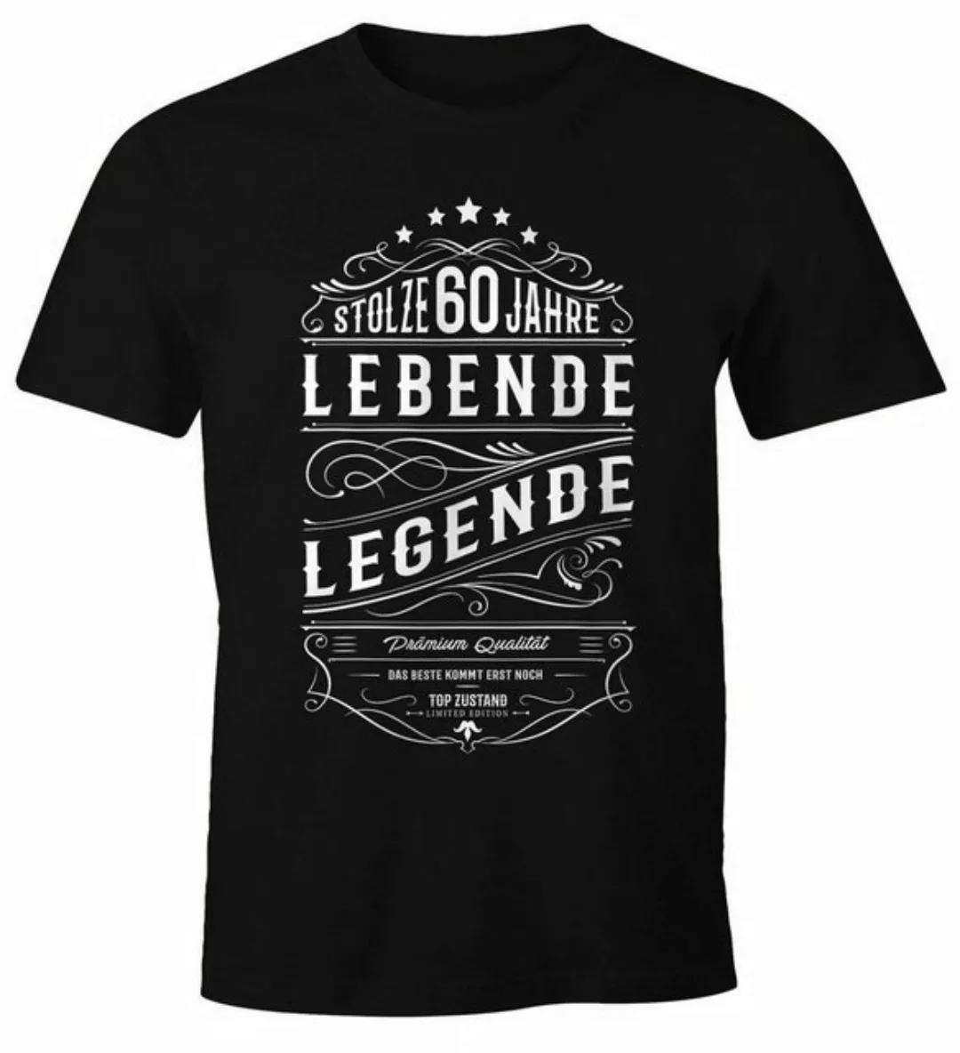 MoonWorks Print-Shirt Herren Geschenk T-Shirt Geburtstag Lebende Legende st günstig online kaufen