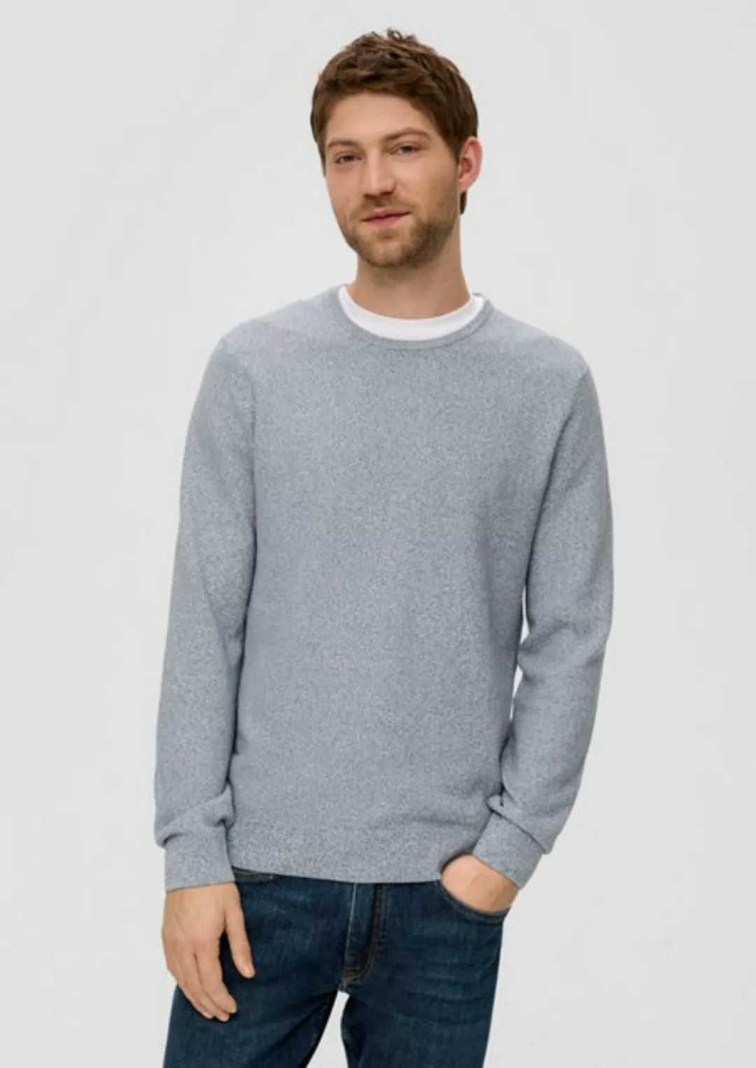 s.Oliver Strickpullover Feinstrickpullover mit Crew Neck günstig online kaufen