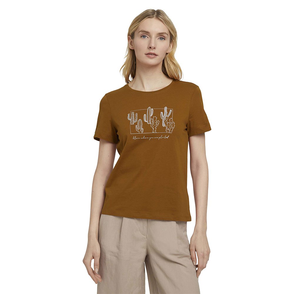 Tom Tailor Langarm T-shirt S Caramel Brown günstig online kaufen