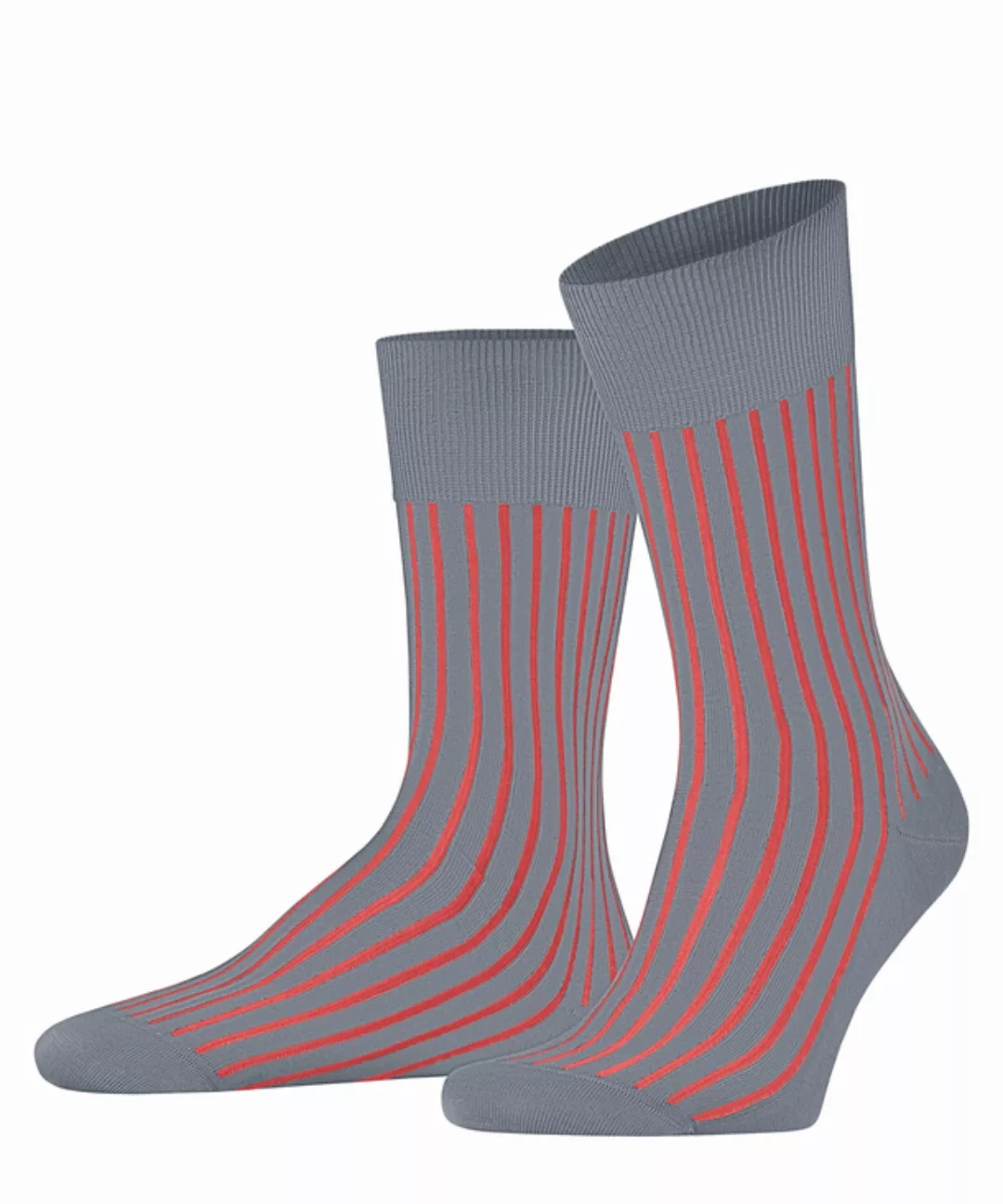 FALKE Shadow Herren Socken, 45-46, Grau, Rippe, Baumwolle, 14648-321406 günstig online kaufen