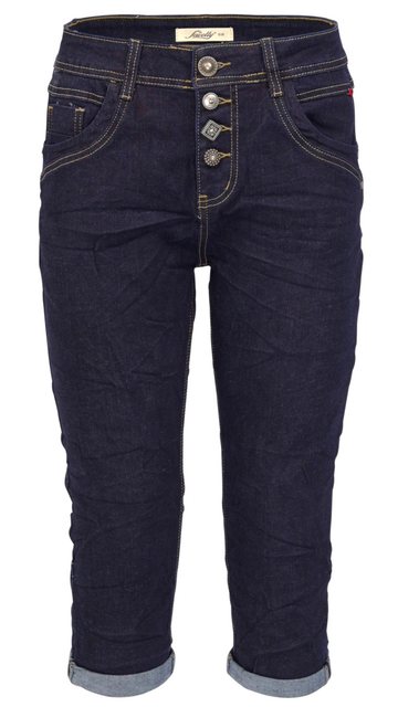 Jewelly Regular-fit-Jeans Capri Jeans im Crash-Look, Boyfriend Hose und günstig online kaufen