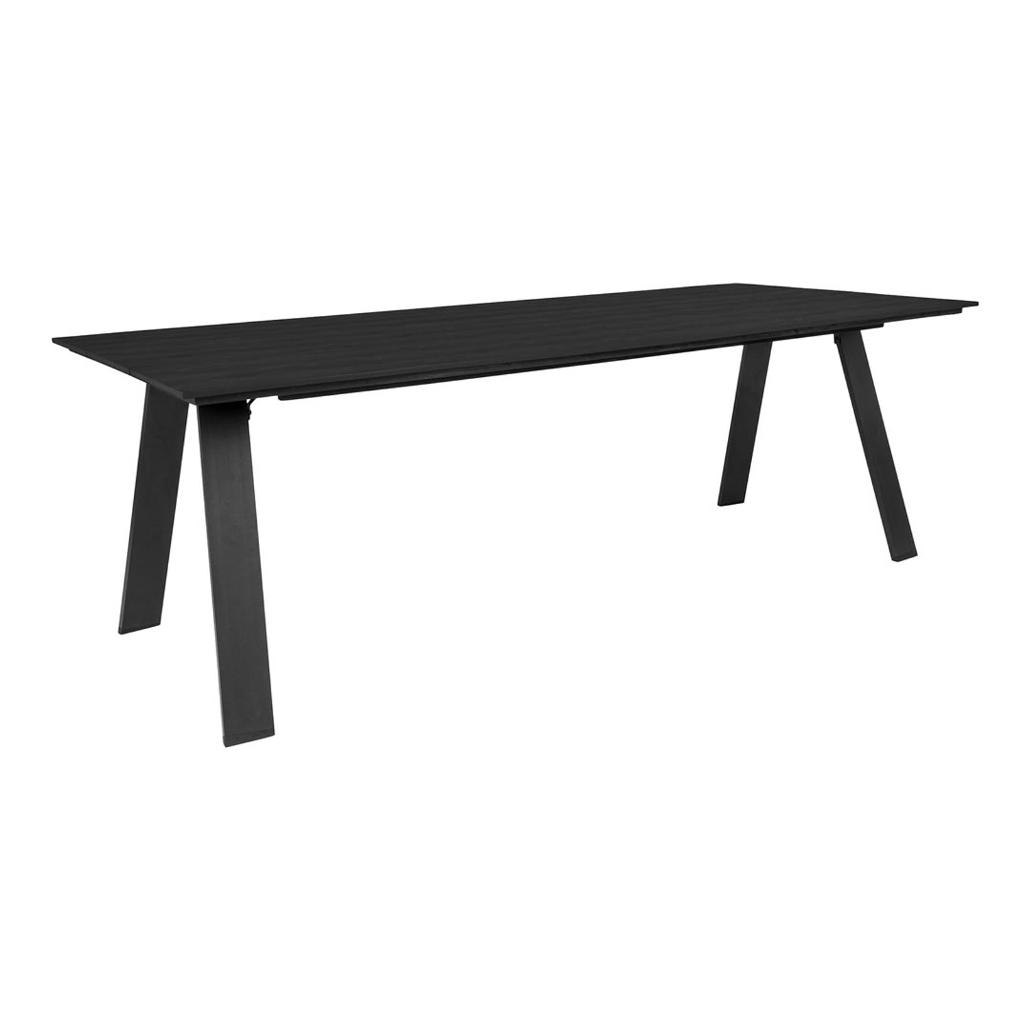 ebuy24 Toronto Gartentisch 100x220cm Nonwood Schwarz günstig online kaufen