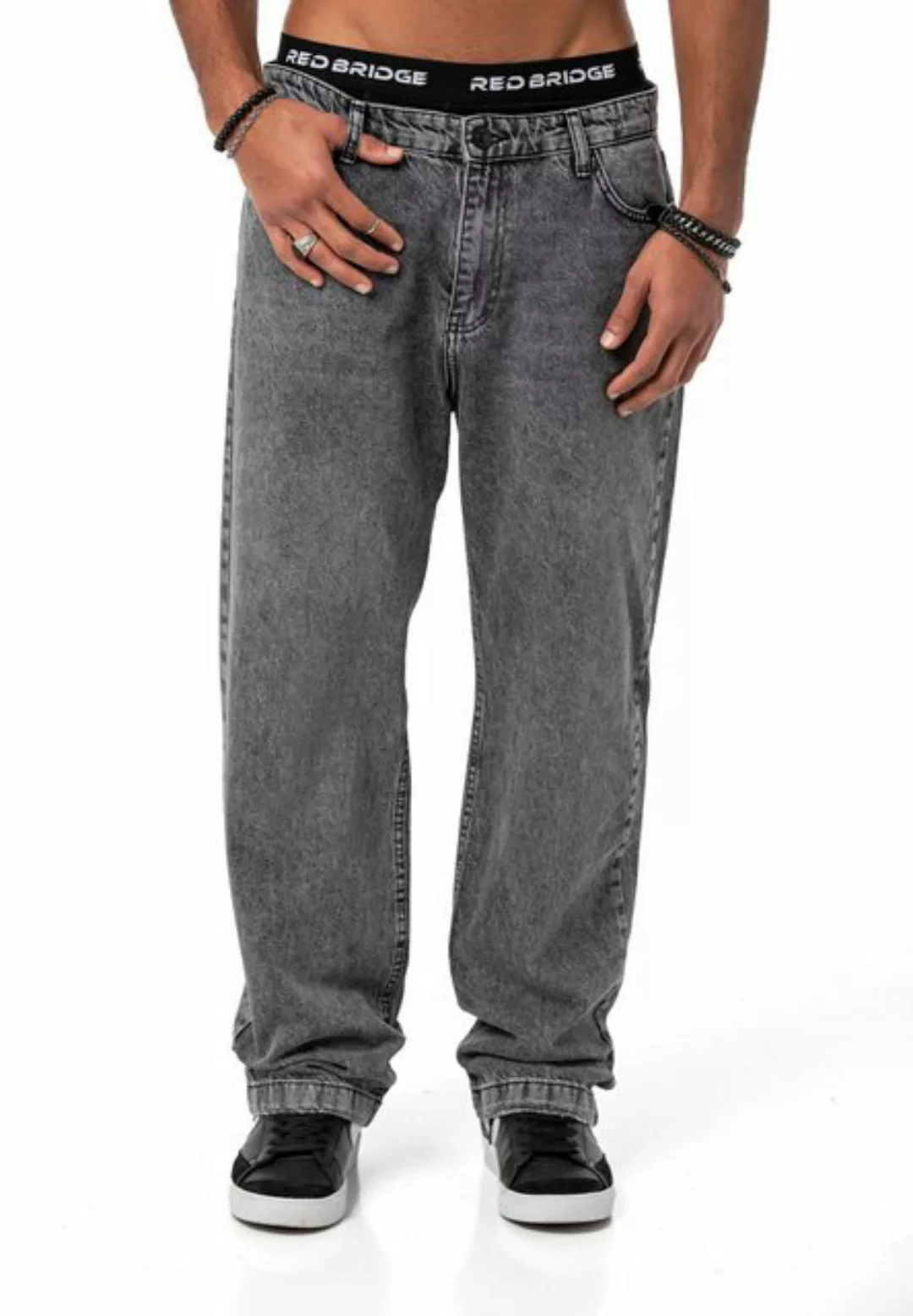 RedBridge Destroyed-Jeans Red Bridge Herren Baggy Jeanshose 5-Pocket-Style günstig online kaufen