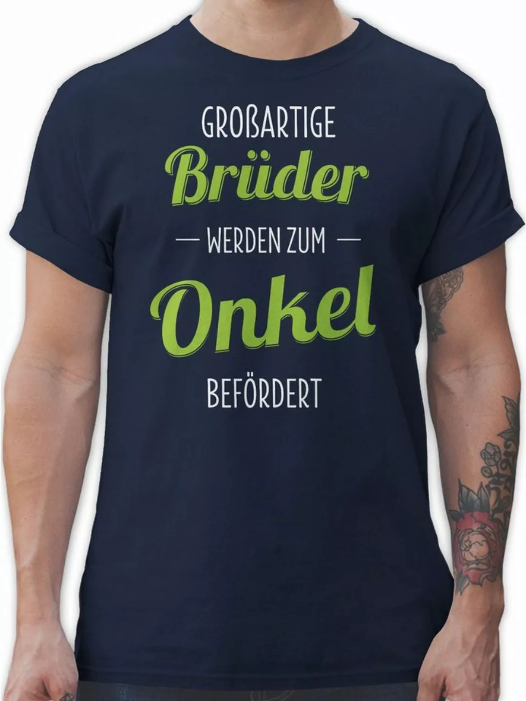 Shirtracer T-Shirt Großartige Brüder werden zum Onkel befördert Onkel günstig online kaufen