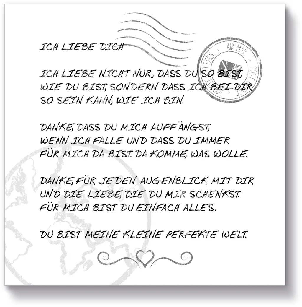 Artland Holzbild "Ich liebe Dich", Sprüche & Texte, (1 St.) günstig online kaufen