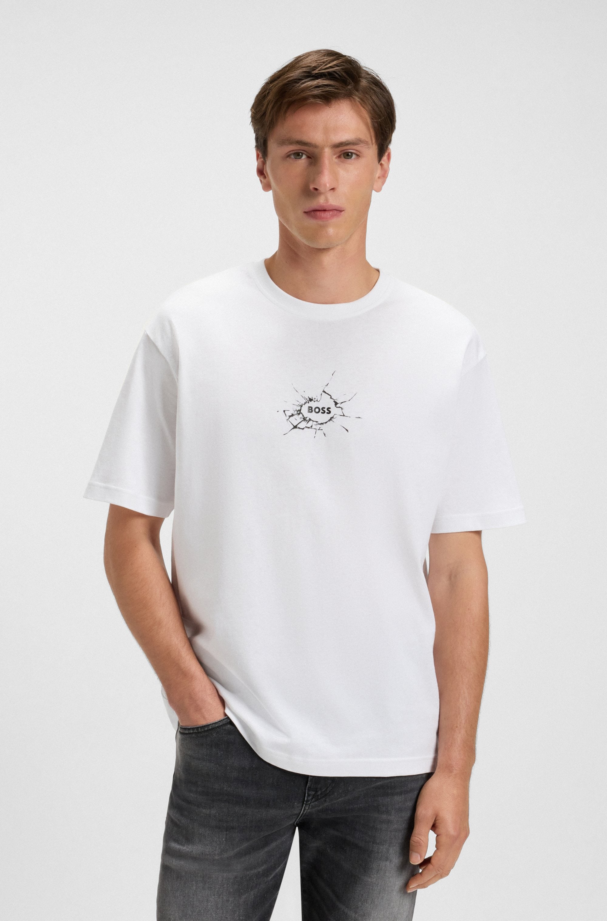 BOSS ORANGE T-Shirt "Te voyage", mit coolem Logo-Druck günstig online kaufen