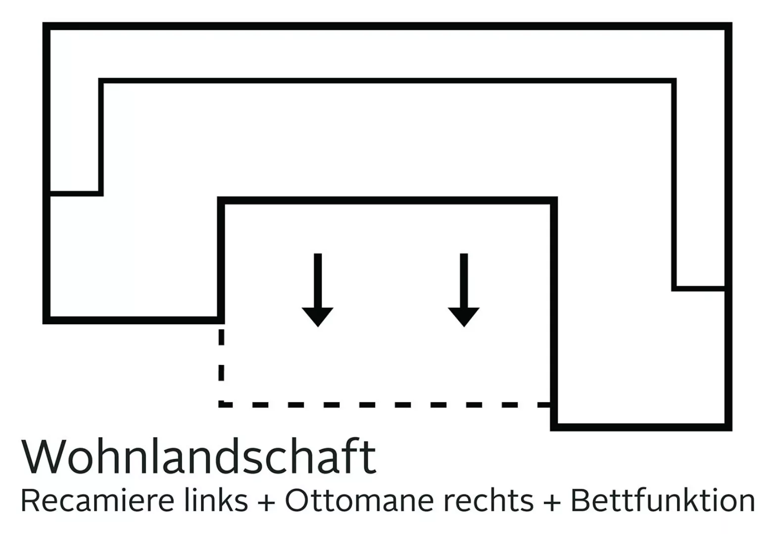 sit&more Wohnlandschaft "Mistral U-Form", wahlweise mit Bettfunktion, inklu günstig online kaufen