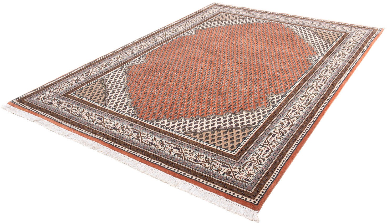 morgenland Orientteppich »Perser - Täbriz - 243 x 171 cm - hellrot«, rechte günstig online kaufen