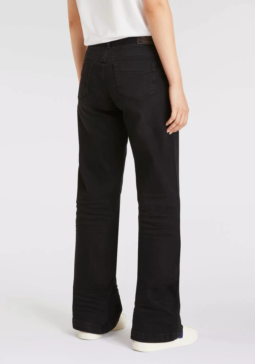 Herrlicher Bootcut-Jeans Edna Recycled Denim Black Stretch im Five-Pocket S günstig online kaufen