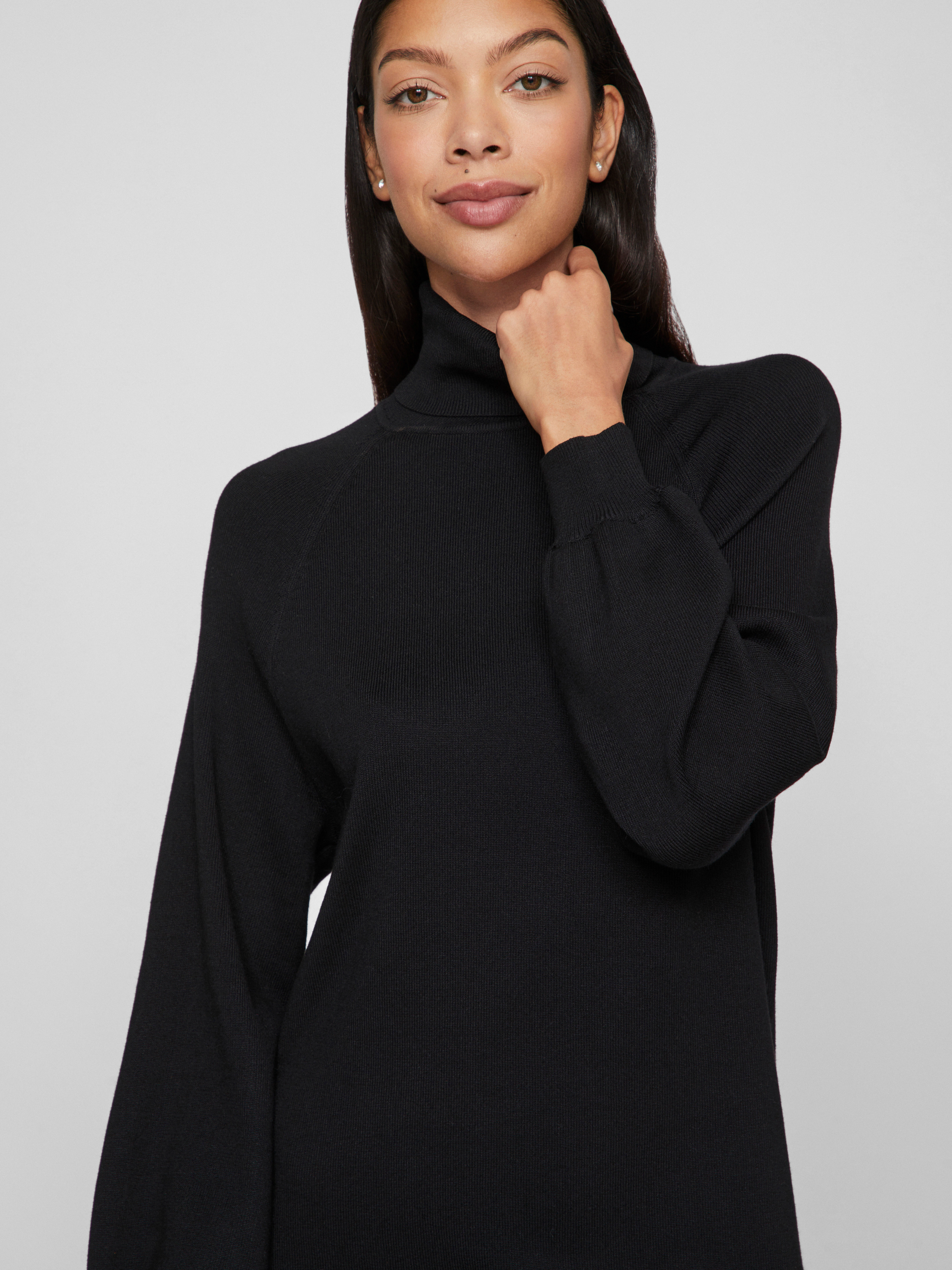 Vila Strickkleid VIOSTRIA ROLL NECK L/S KNIT DRESS - NOOS günstig online kaufen