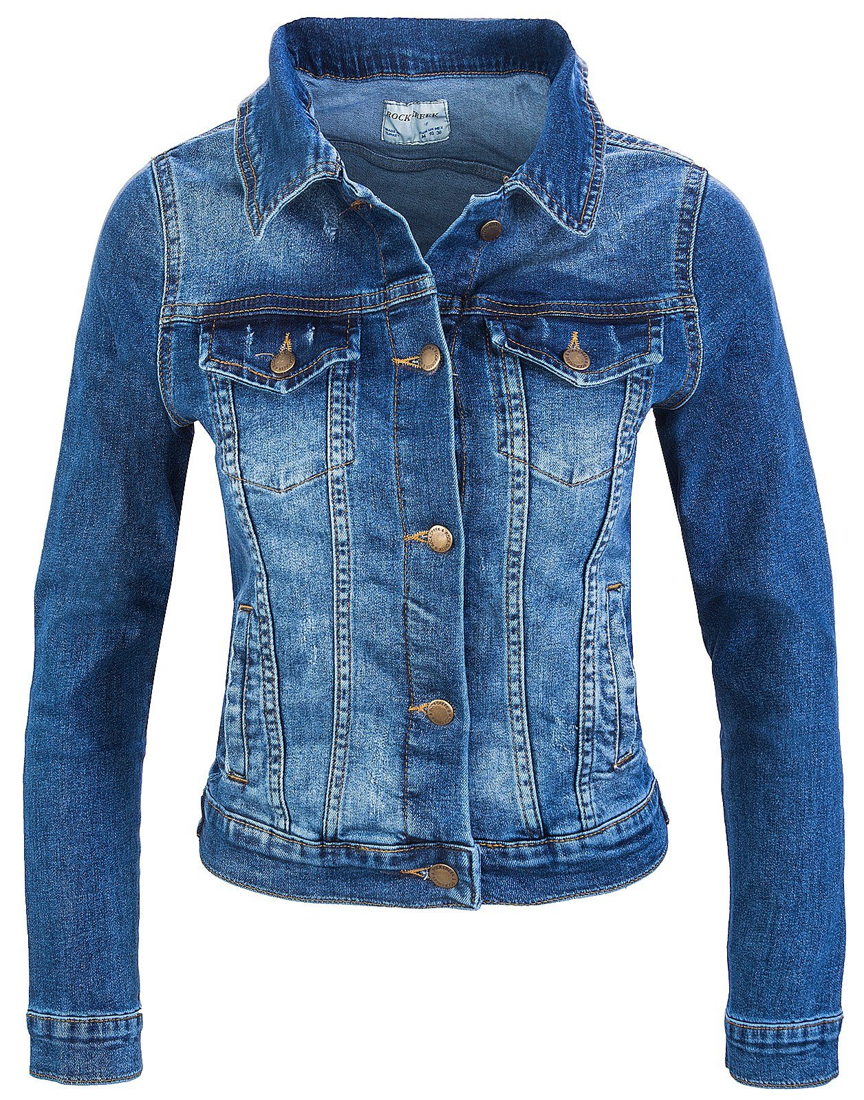 Rock Creek Jeansjacke Damen Jeansjacke Denim günstig online kaufen