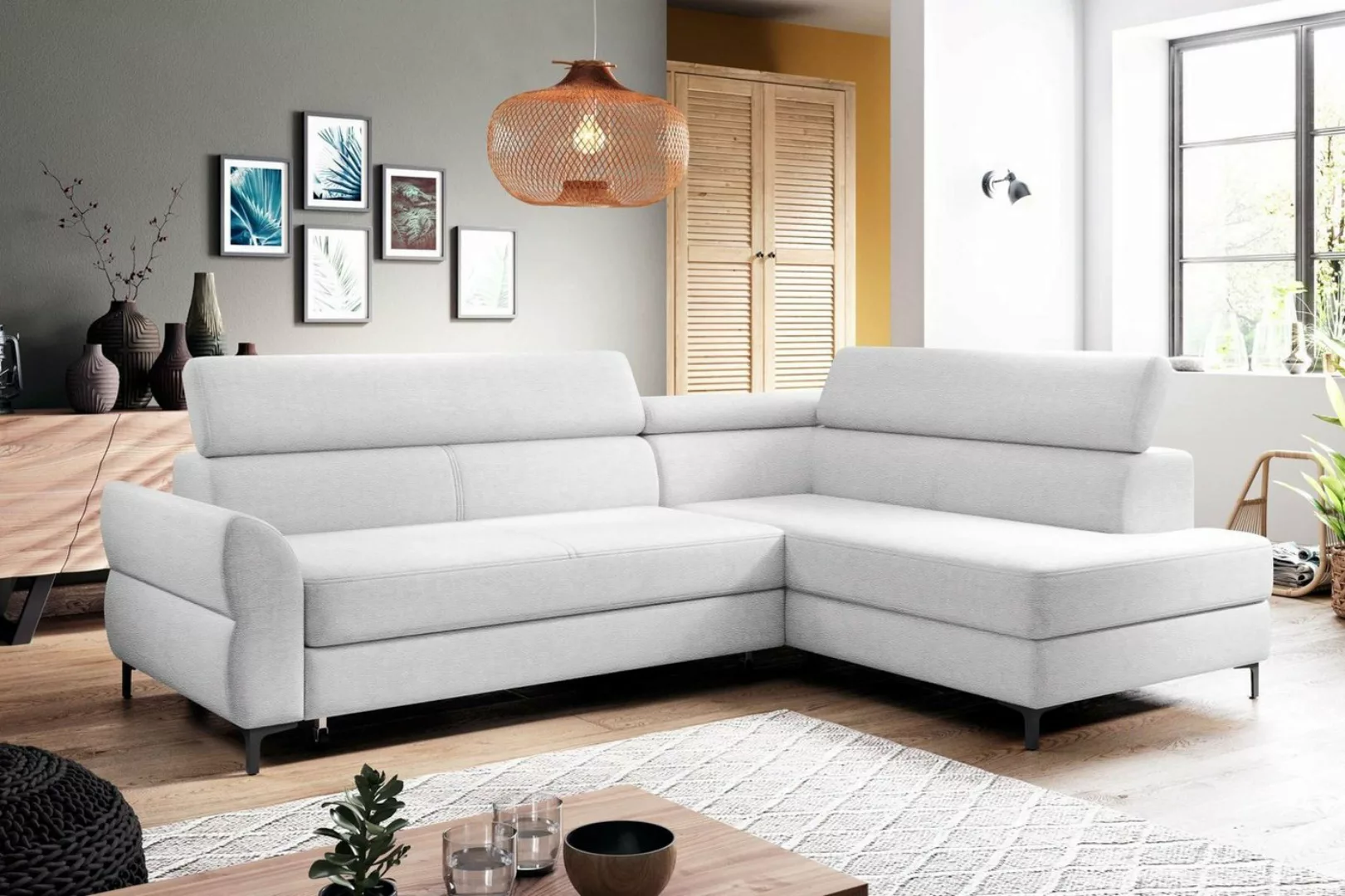 Stylefy Ecksofa Stylefy Parker Ecksofa, L-Form, Eckcouch, Kopfteilverstellu günstig online kaufen