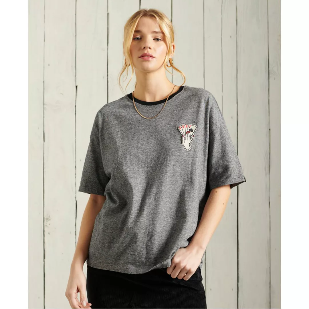Superdry Military Narrative Boxy Kurzarm T-shirt L Black Forest Feeder günstig online kaufen