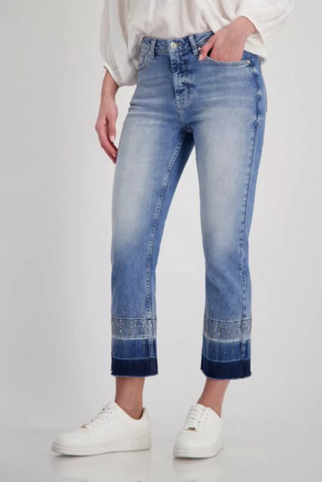 Monari Bootcut-Jeans mit Strass Steinen günstig online kaufen