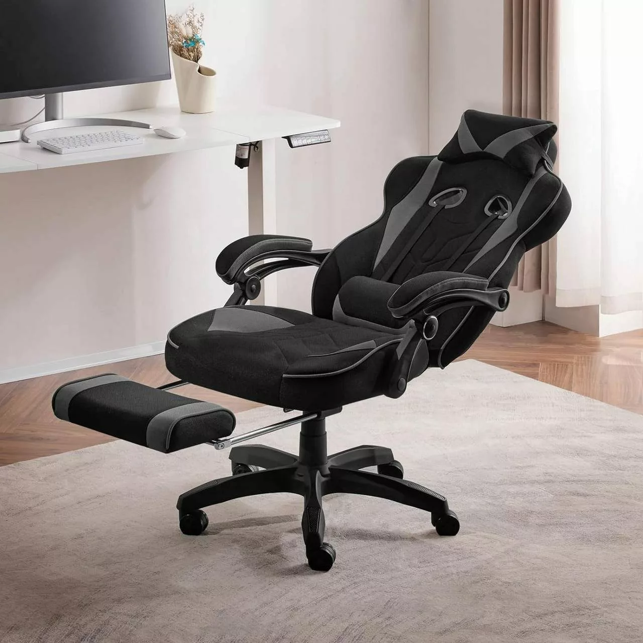 Woltu Gaming-Stuhl (1 St), atmungsaktiver Stoff, günstig online kaufen