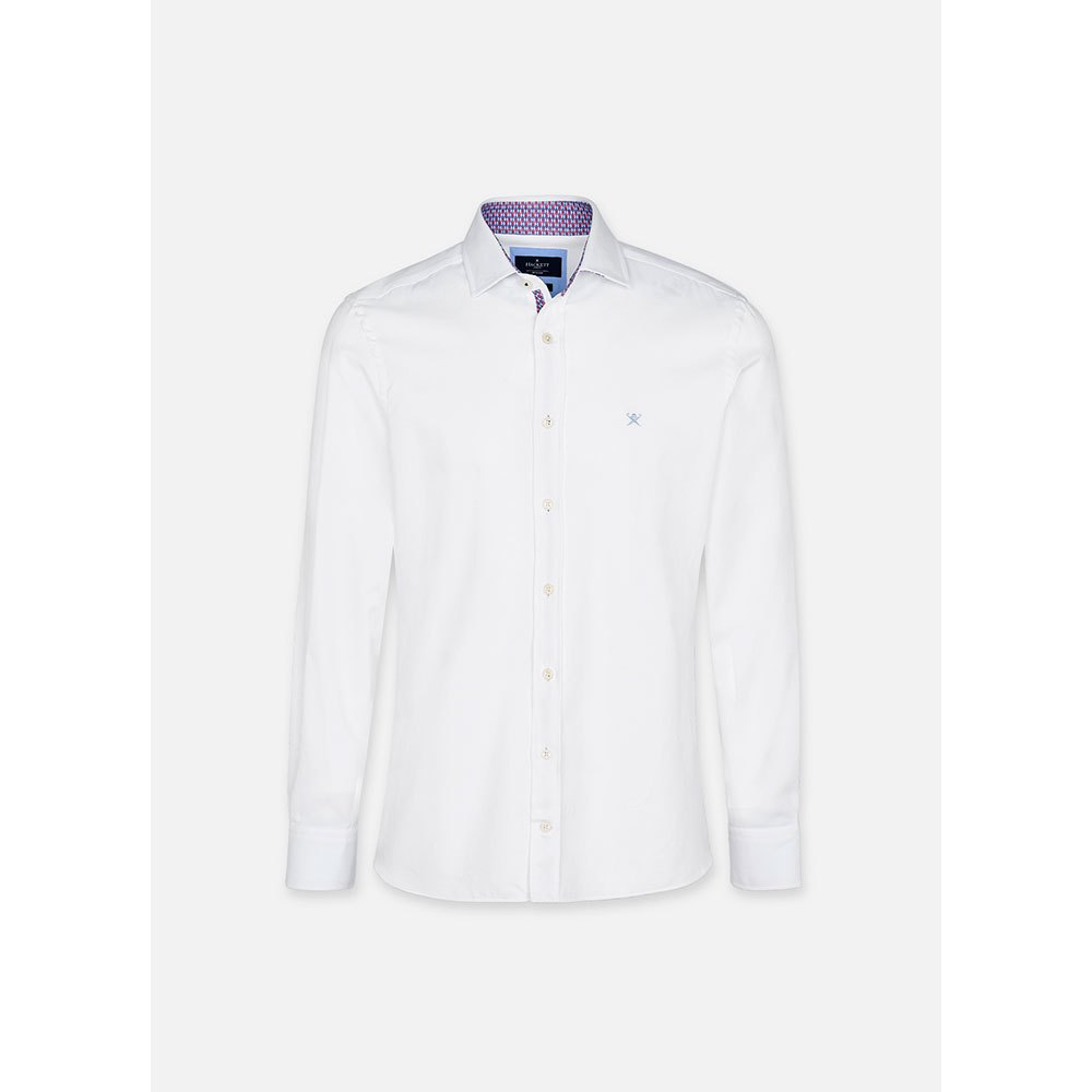 Hackett White Texture Multi Trim Langarm-shirt 2XL White günstig online kaufen