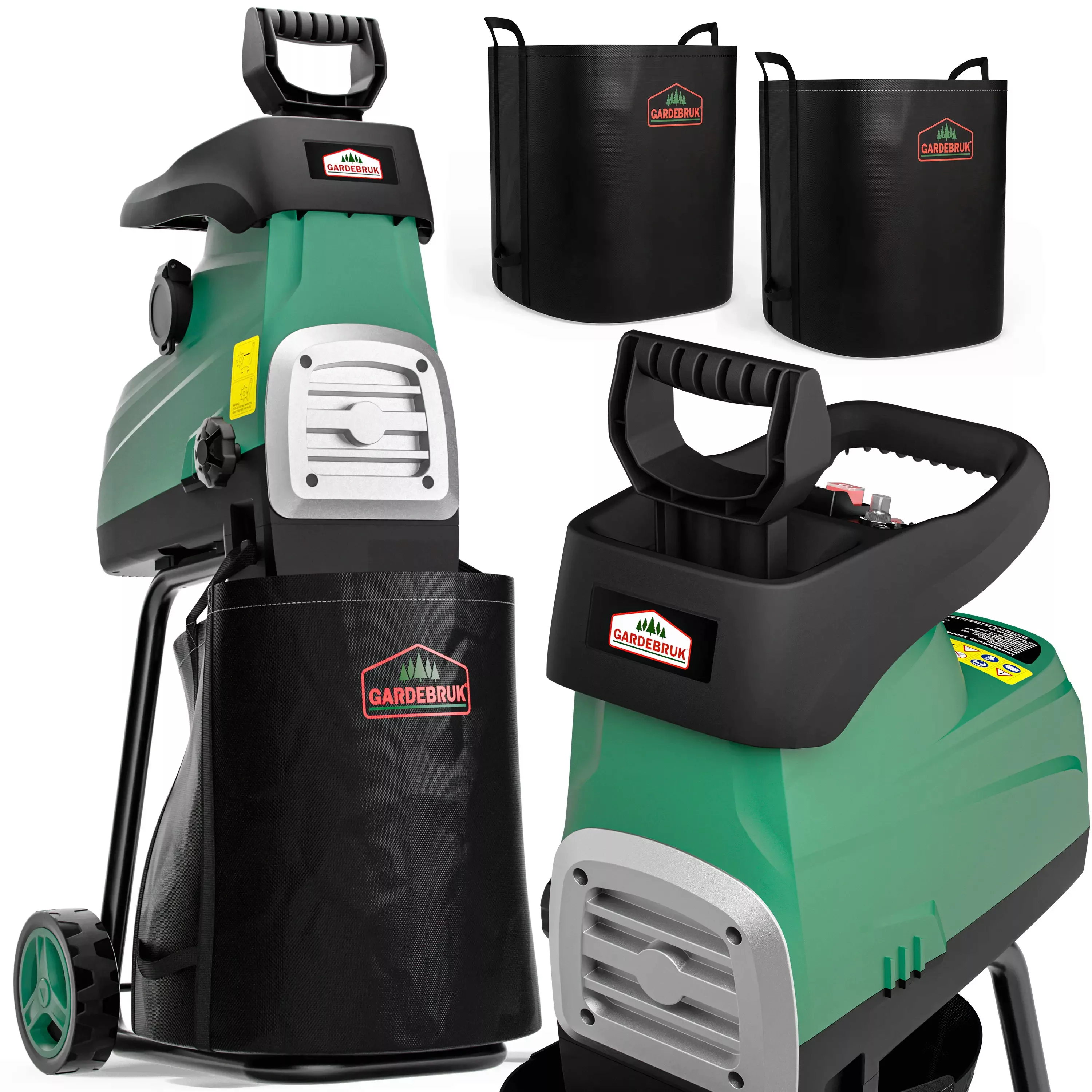Gardebruk Häcksler, Elektrischer Leisehäcksler 3100 W günstig online kaufen
