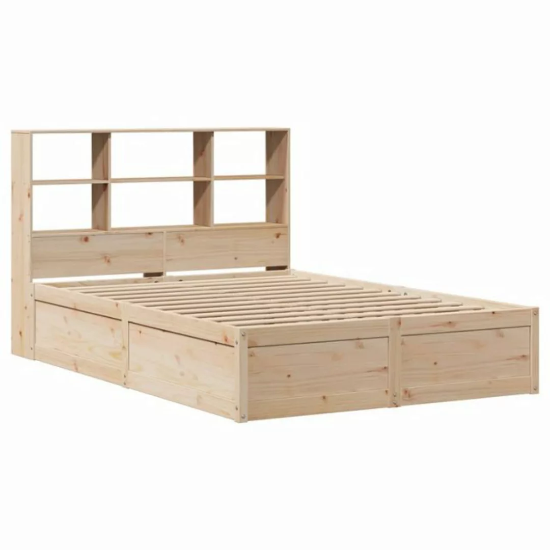 vidaXL Bett Massivholzbett ohne Matratze 140x200 cm Kiefernholz günstig online kaufen