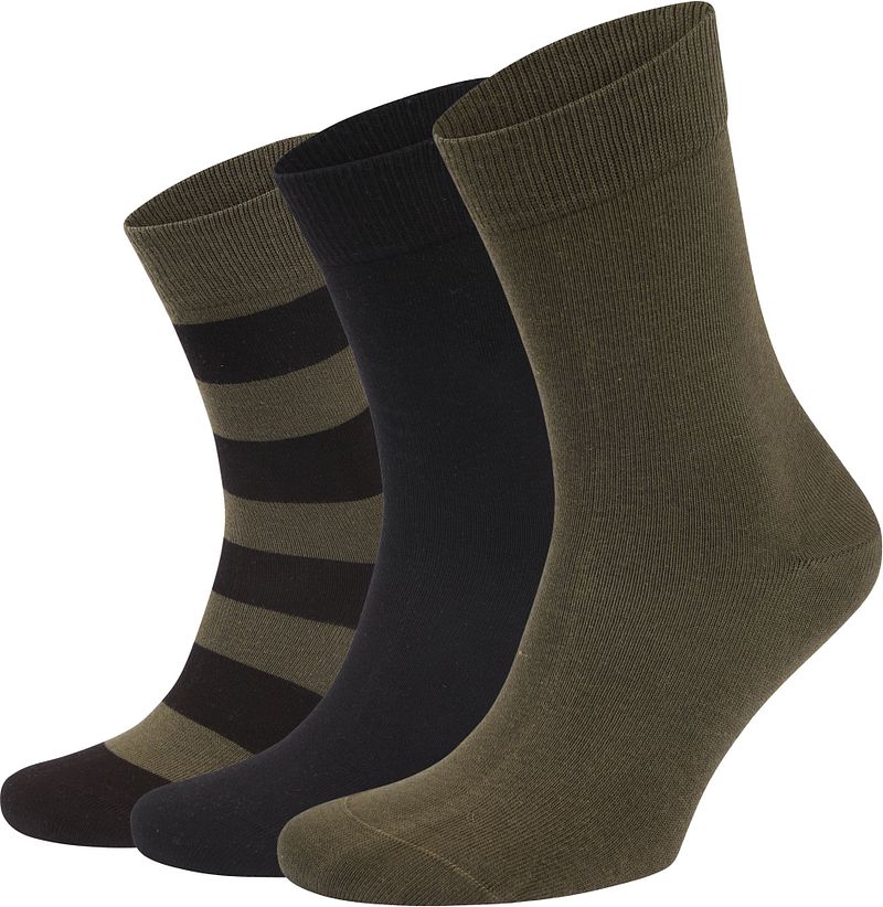 Bjorn Borg Core 3-Pack Socken Grün Schwarz - Größe 36-40 günstig online kaufen