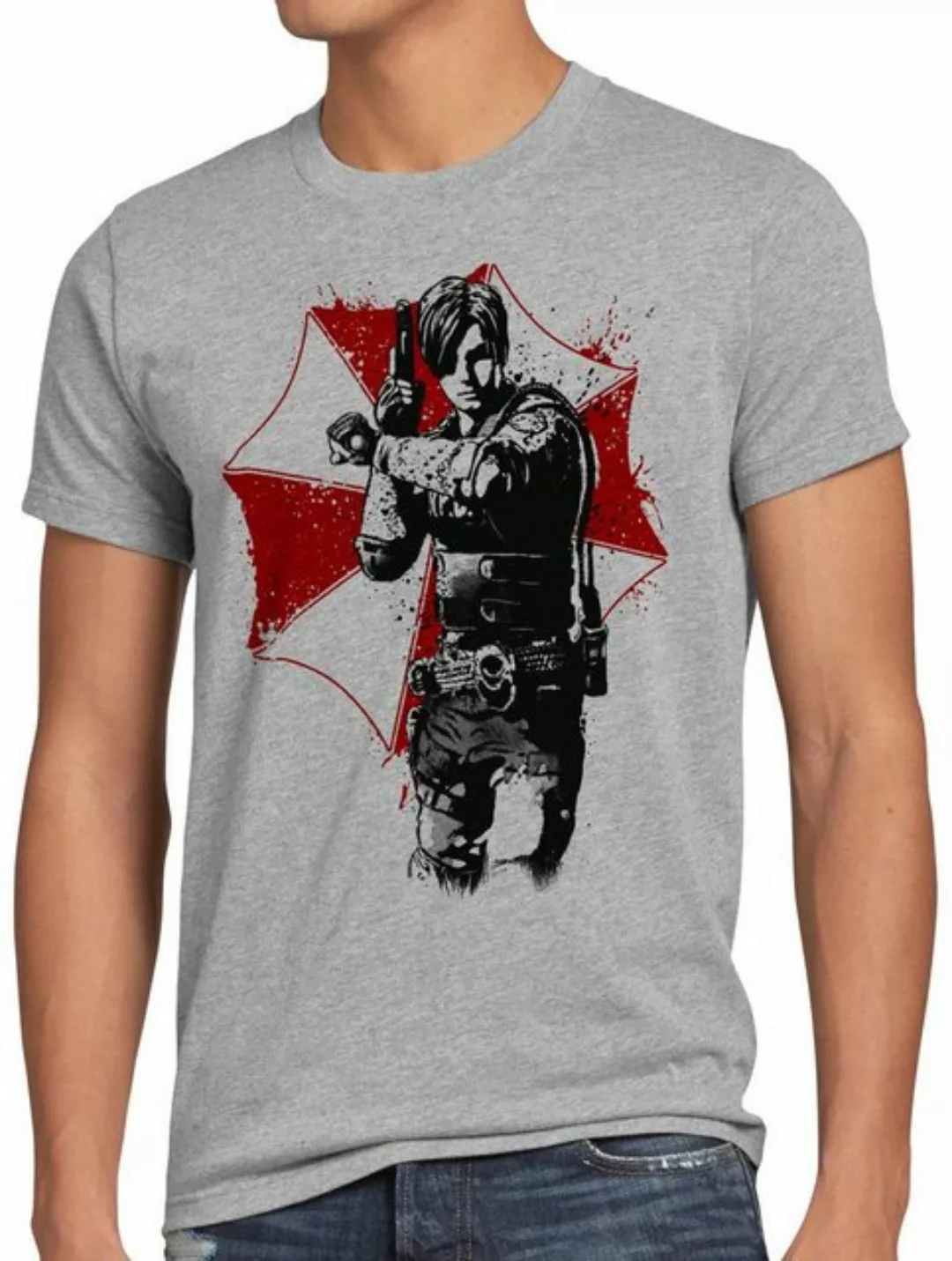 style3 Print-Shirt Herren T-Shirt Raccoon City Police virus epidemie videos günstig online kaufen